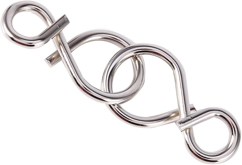 Metal Wire IQ Test Brain Teaser Puzzles 8Pcs Set Logic Games for Adults and Kids - Image 4